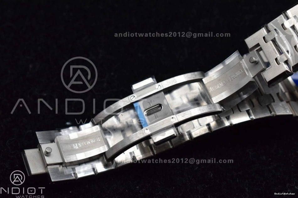 DailyWear Clone APSF Bracelet Oak SS 443 15500 Dial Edition on Super Black Royal Textured 1:1 A4302 SS 41mm Best 0122